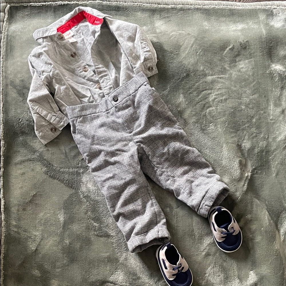 Child of Mine Gray Formal Kids Pants